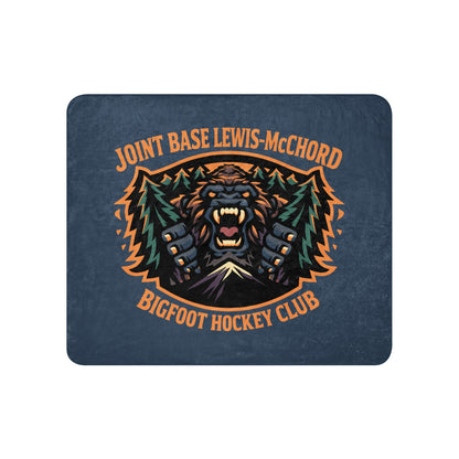 Sherpa Blanket | JBLM Bigfoot Hockey Team | Mascot Logo
