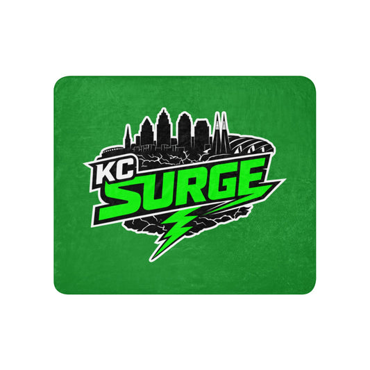 Sherpa Blanket | Kansas City Surge | Neon Skyline Logo