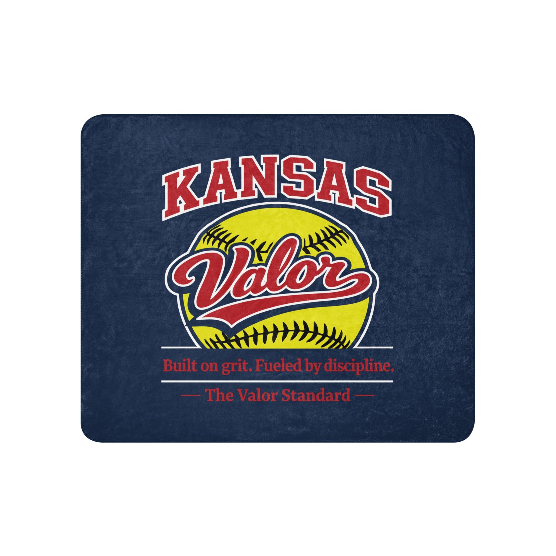 Sherpa Blanket | Kansas Valor Fan Gear | The Standard Logo