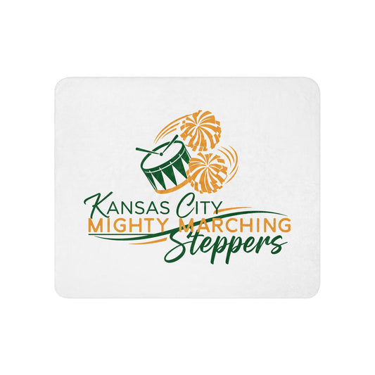 Sherpa Blanket | KC Mighty Marching Steppers | Script Logo