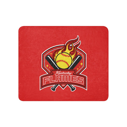 Sherpa Blanket | KY Flames | Emblem Logo