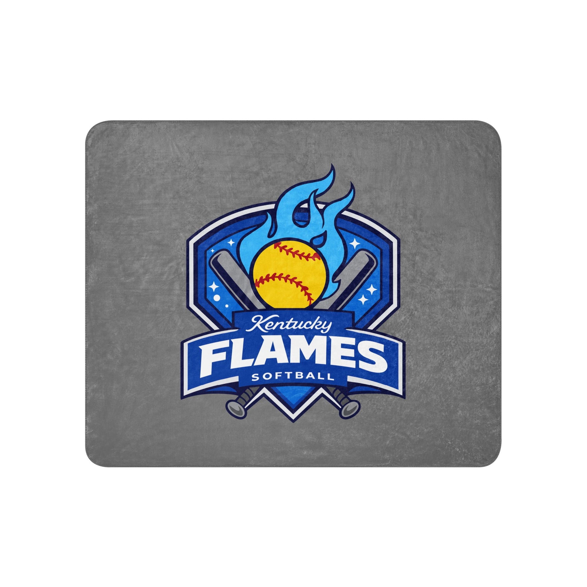 Sherpa Blanket | KY Flames | Shield Logo