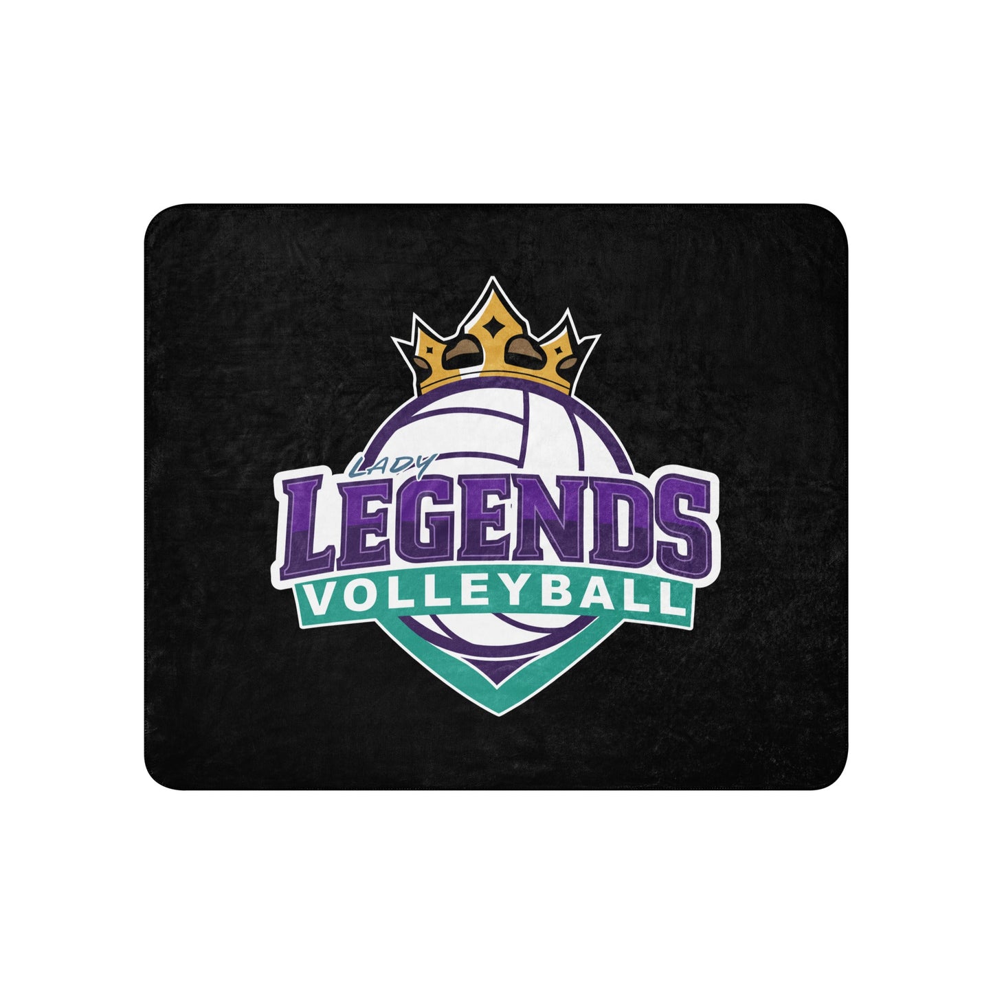 Sherpa Blanket | Lady Legends Volleyball | Crown Logo