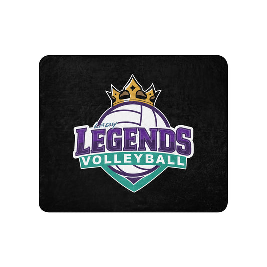 Sherpa Blanket | Lady Legends Volleyball | Crown Logo