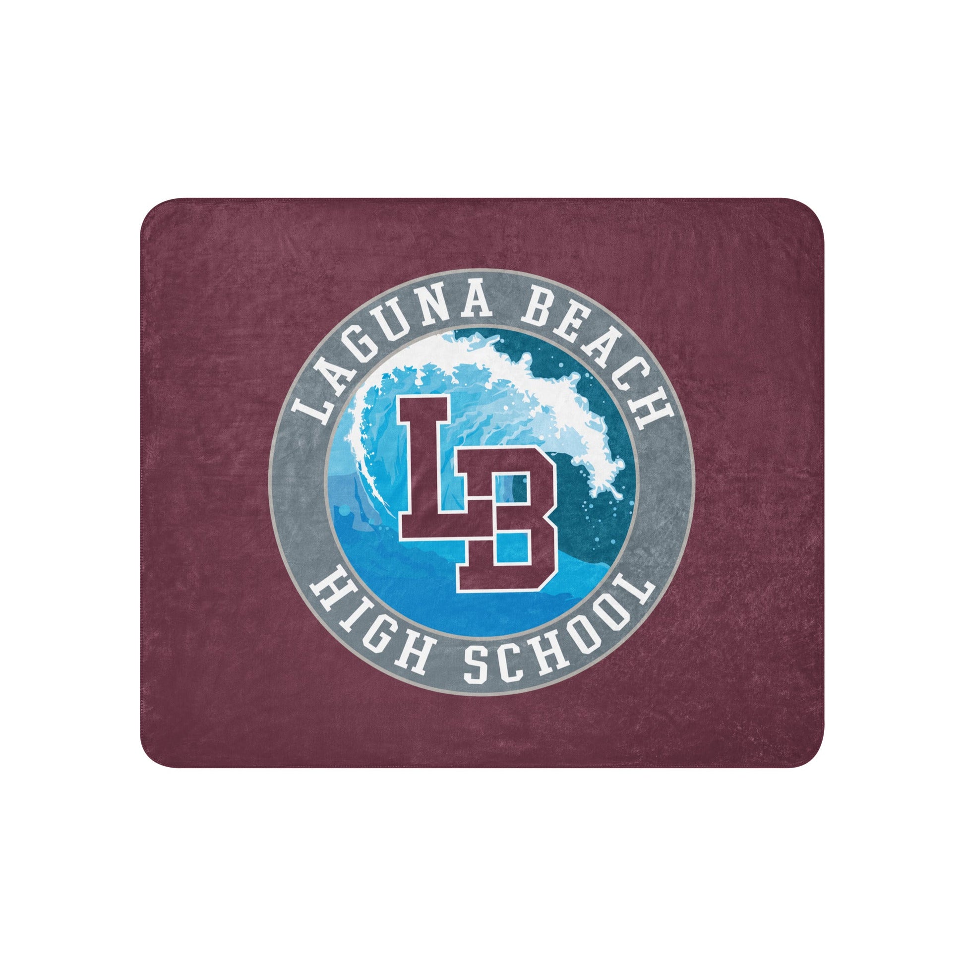 Sherpa Blanket | Laguna Beach High School Wrestling | Wave Logo