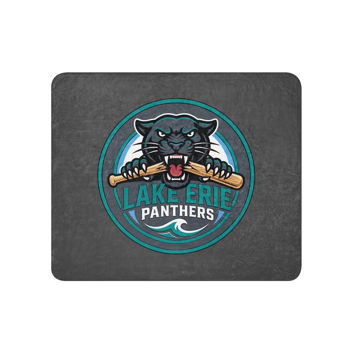 Sherpa Blanket | Lake-Erie Panthers | Badge Logo