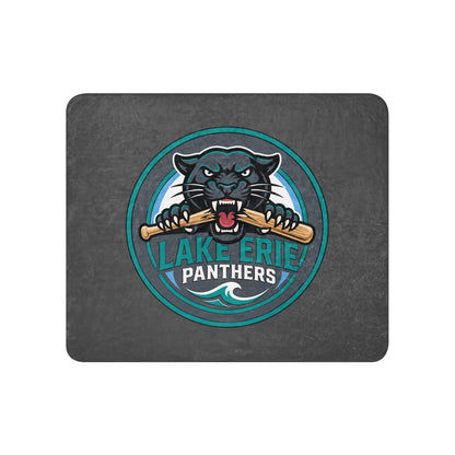 Sherpa Blanket | Lake-Erie Panthers | Badge Logo