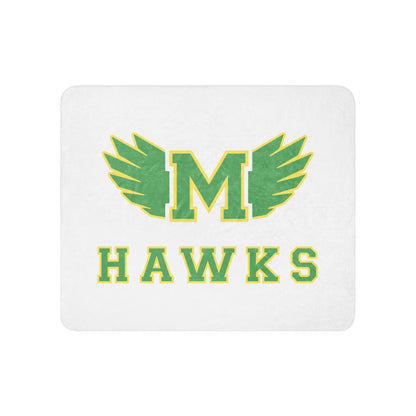 Sherpa Blanket | Lake Minneola Hawks Football | Icon Logo