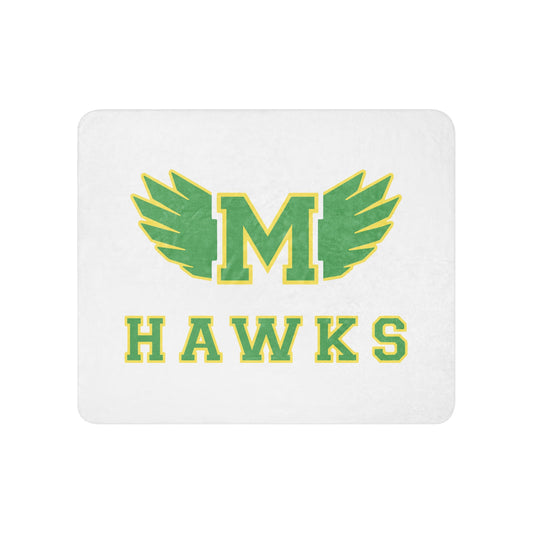 Sherpa Blanket | Lake Minneola Hawks Football | Icon Logo