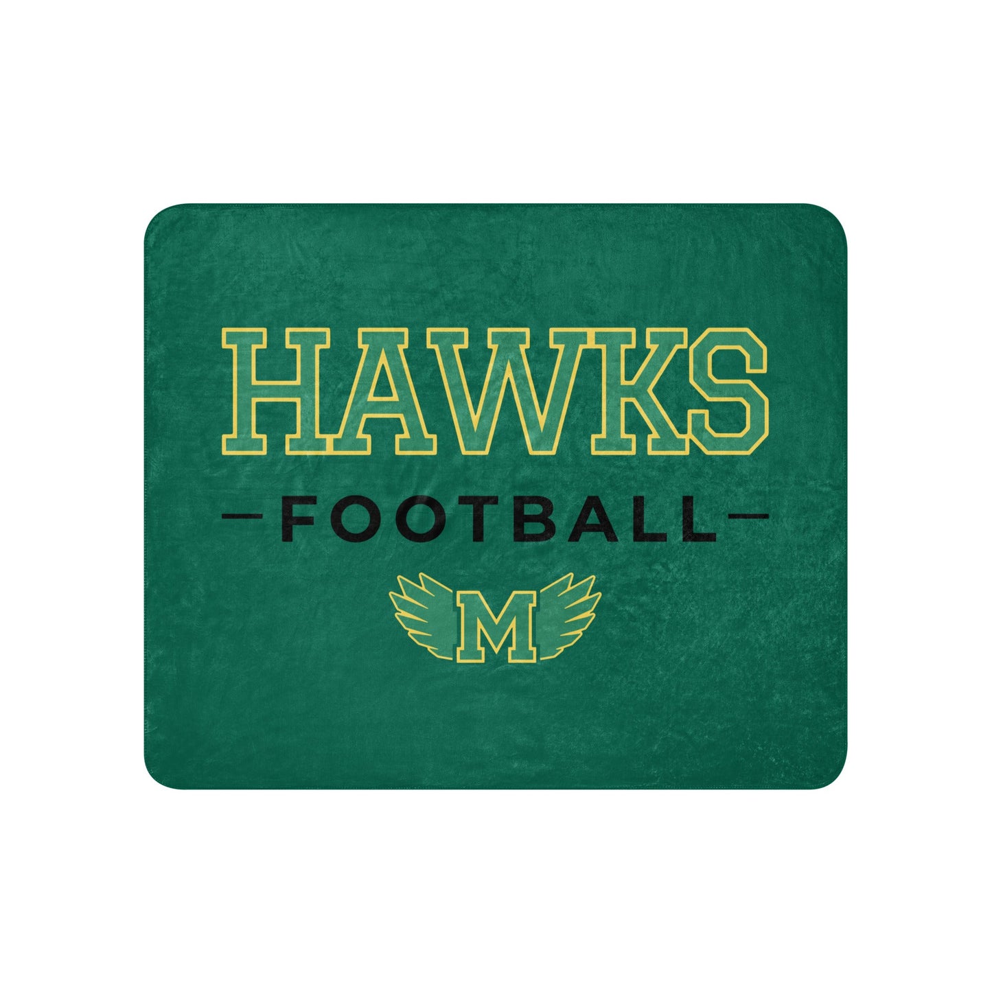 Sherpa Blanket | Lake Minneola Hawks Football | Mark Logo