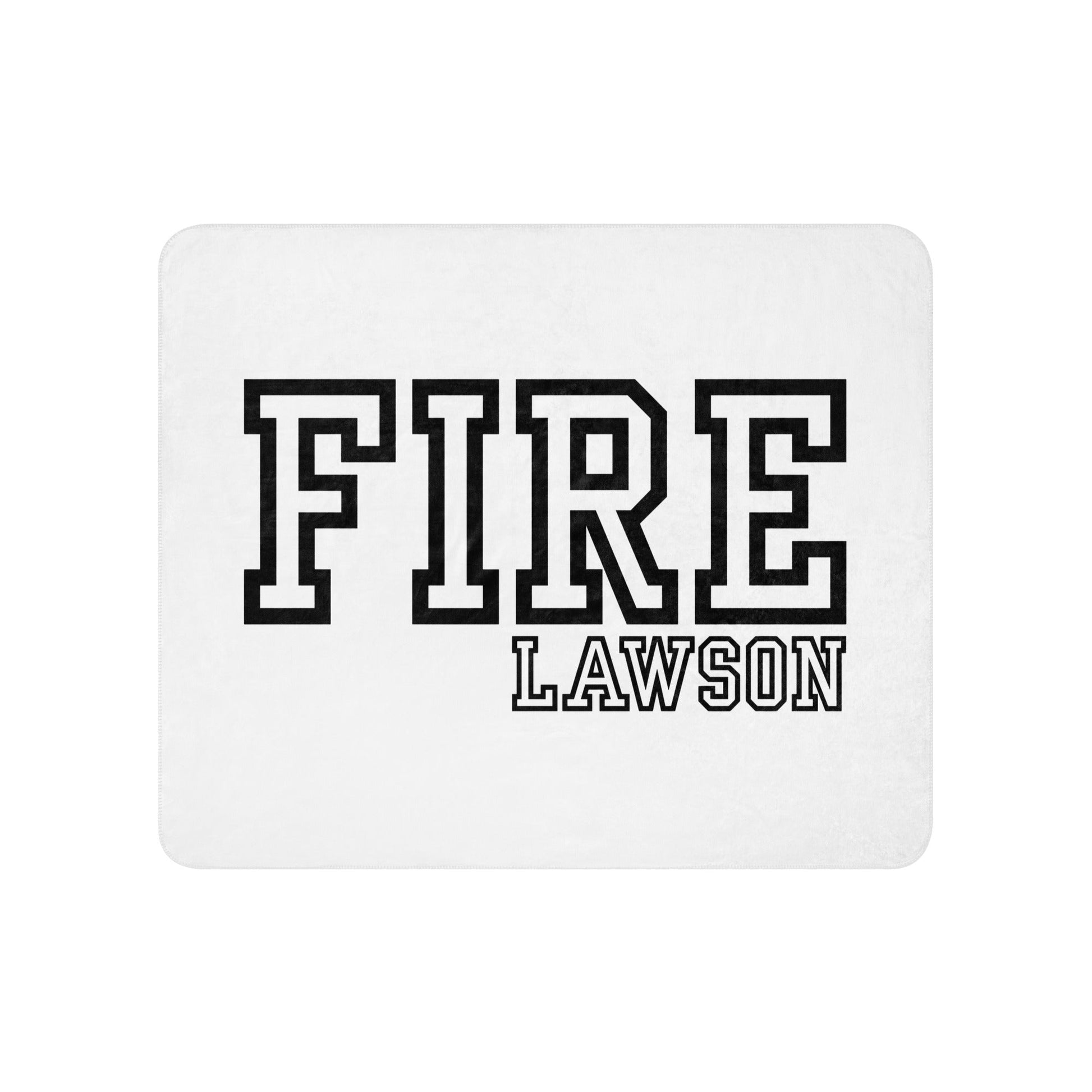 Sherpa Blanket | Lawson Fire Department | Script Logo
