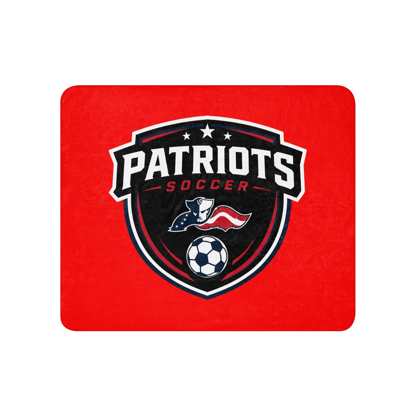 Sherpa Blanket | LFMS Athletics | Patriots Soccer Logo