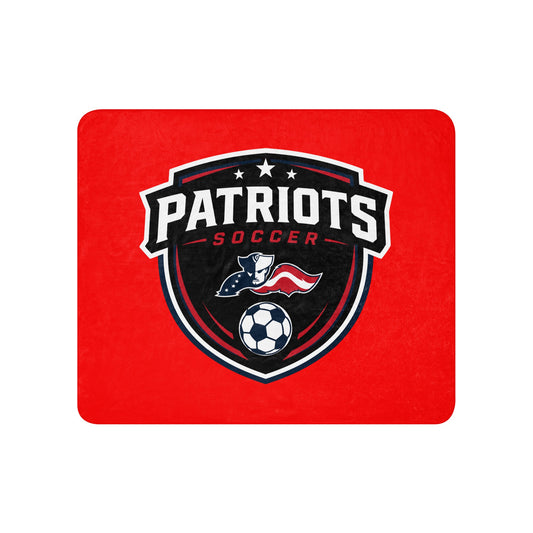 Sherpa Blanket | LFMS Athletics | Patriots Soccer Logo