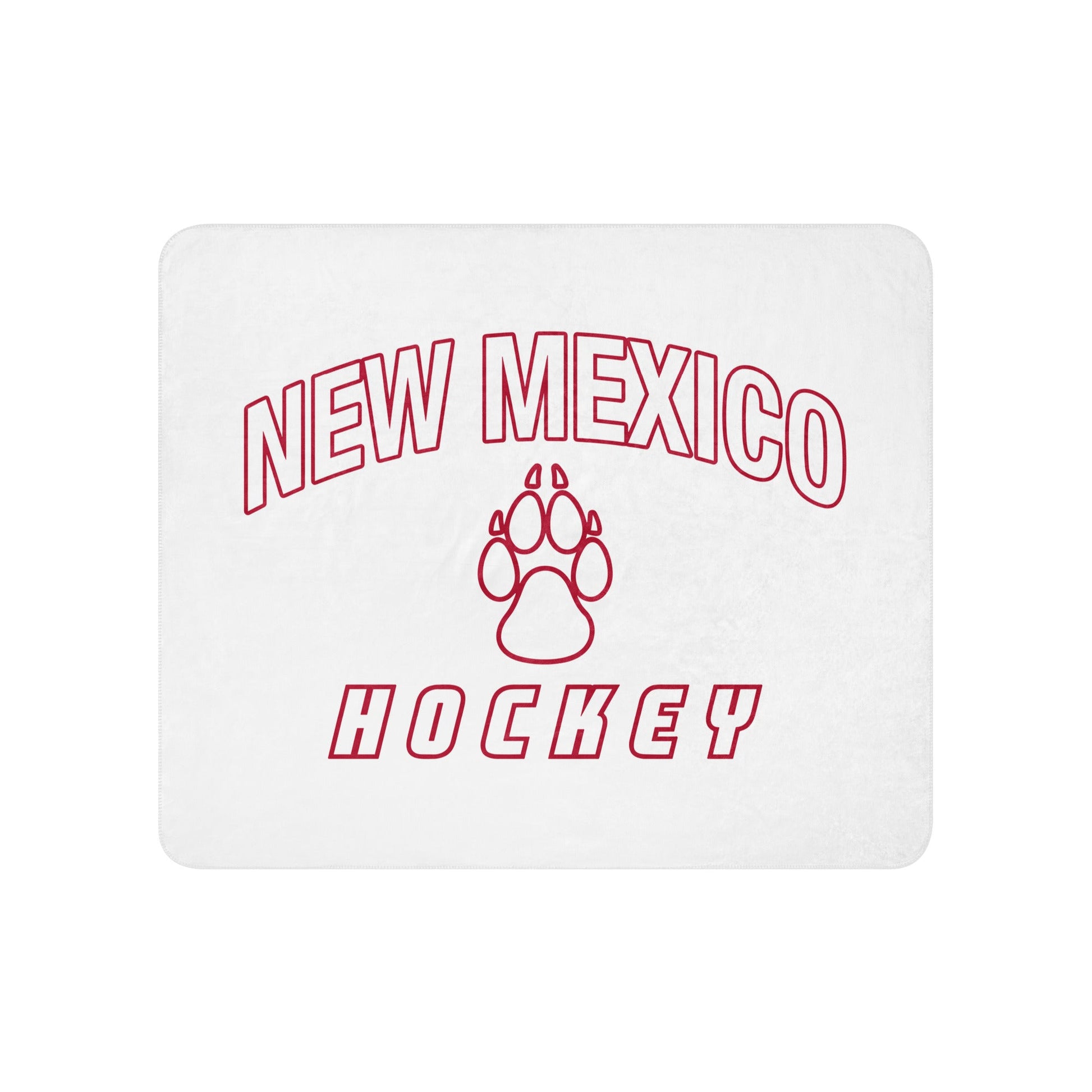 Sherpa Blanket | Lobo Women’s Ice Hockey | Script Logo