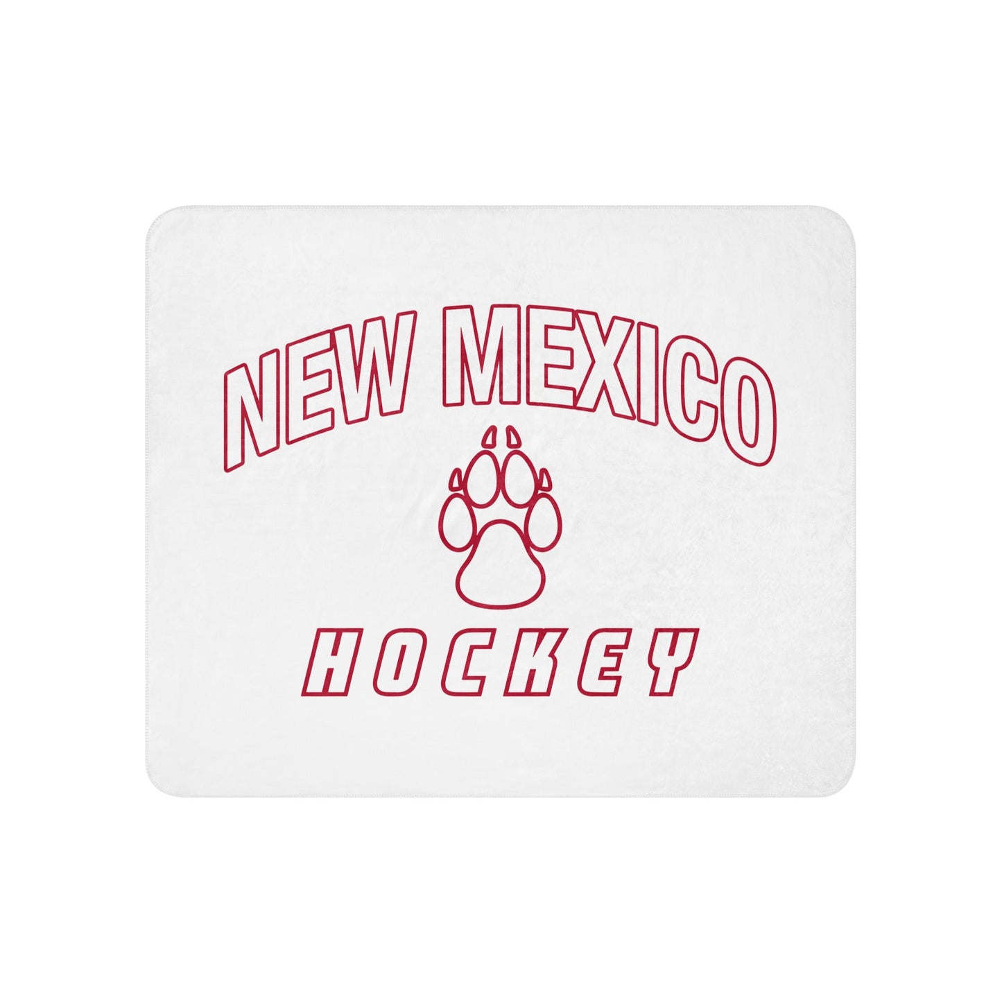Sherpa Blanket | Lobo Women’s Ice Hockey | Script Logo