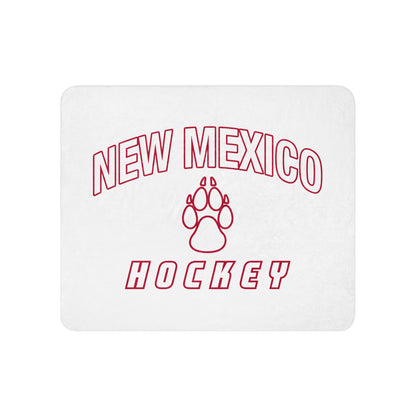 Sherpa Blanket | Lobo Women’s Ice Hockey | Script Logo