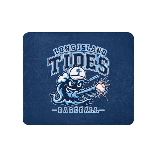 Sherpa Blanket | Long Island Tides Baseball | Valor Logo