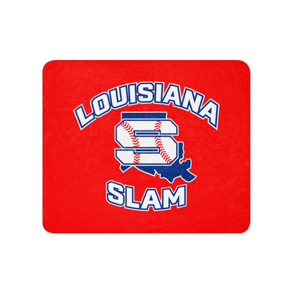 Sherpa Blanket | Louisiana Slam Baseball | Emblem Logo