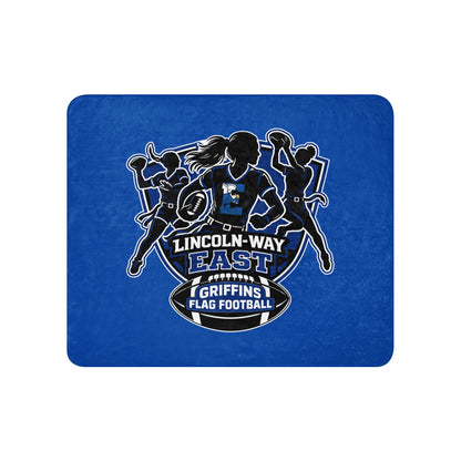 Sherpa Blanket | LWE Flag Football | Athletics Logo