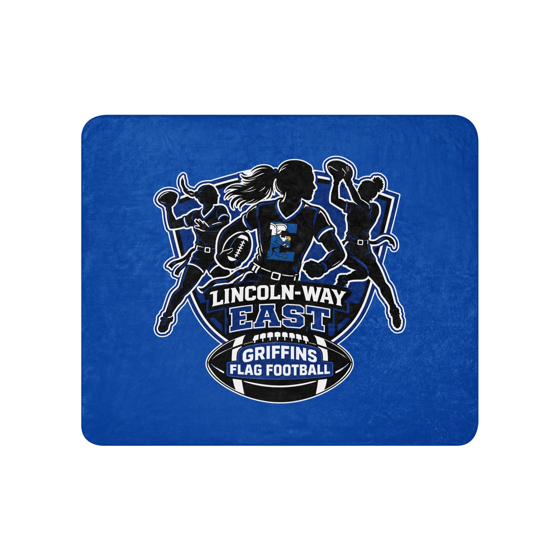 Sherpa Blanket | LWE Flag Football | Athletics Logo