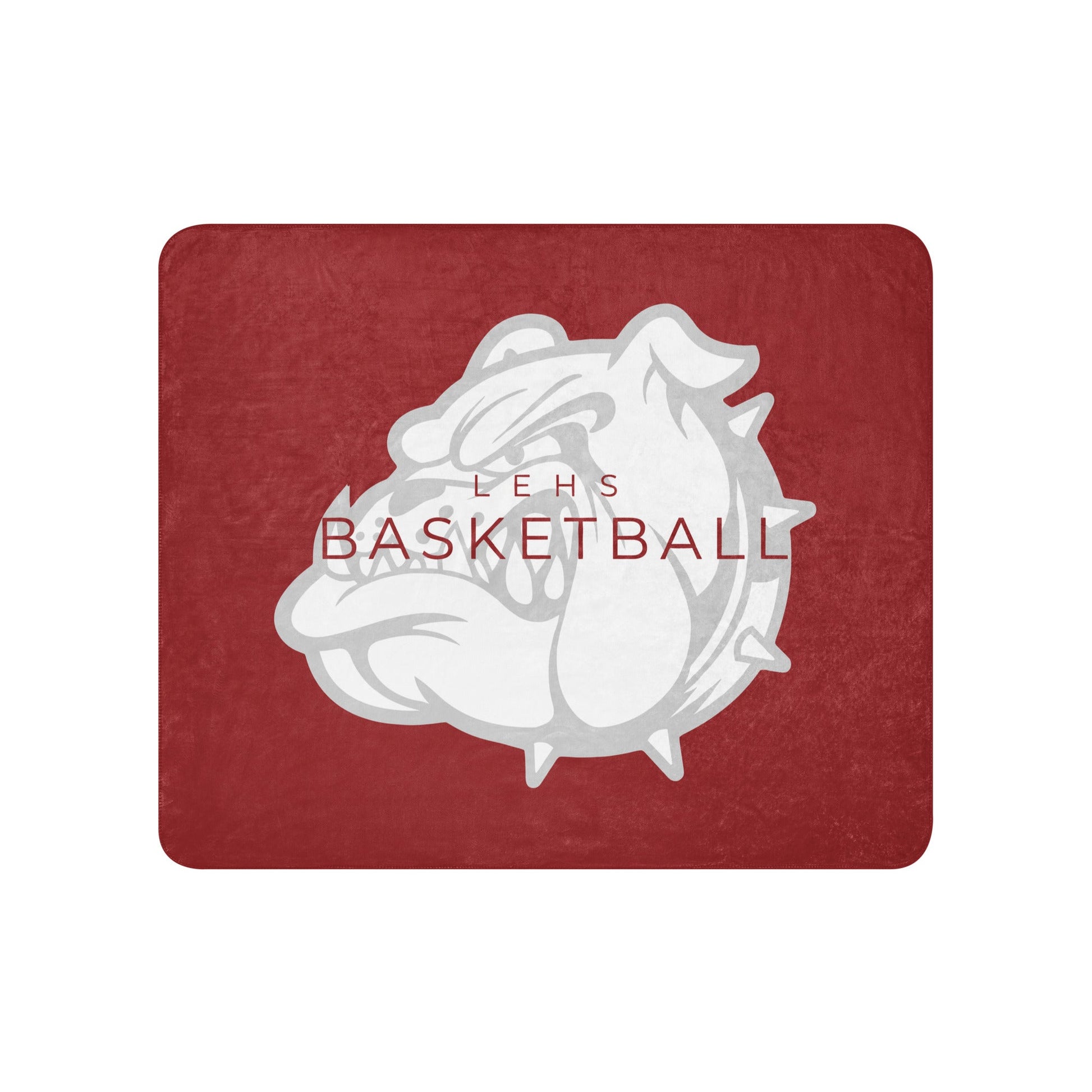 Sherpa Blanket | Lynn English Cheerleading | Bulldogs Basketball Logo