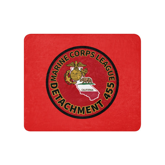 Sherpa Blanket | Marine Corps League kings County Det 455 | Badge Logo