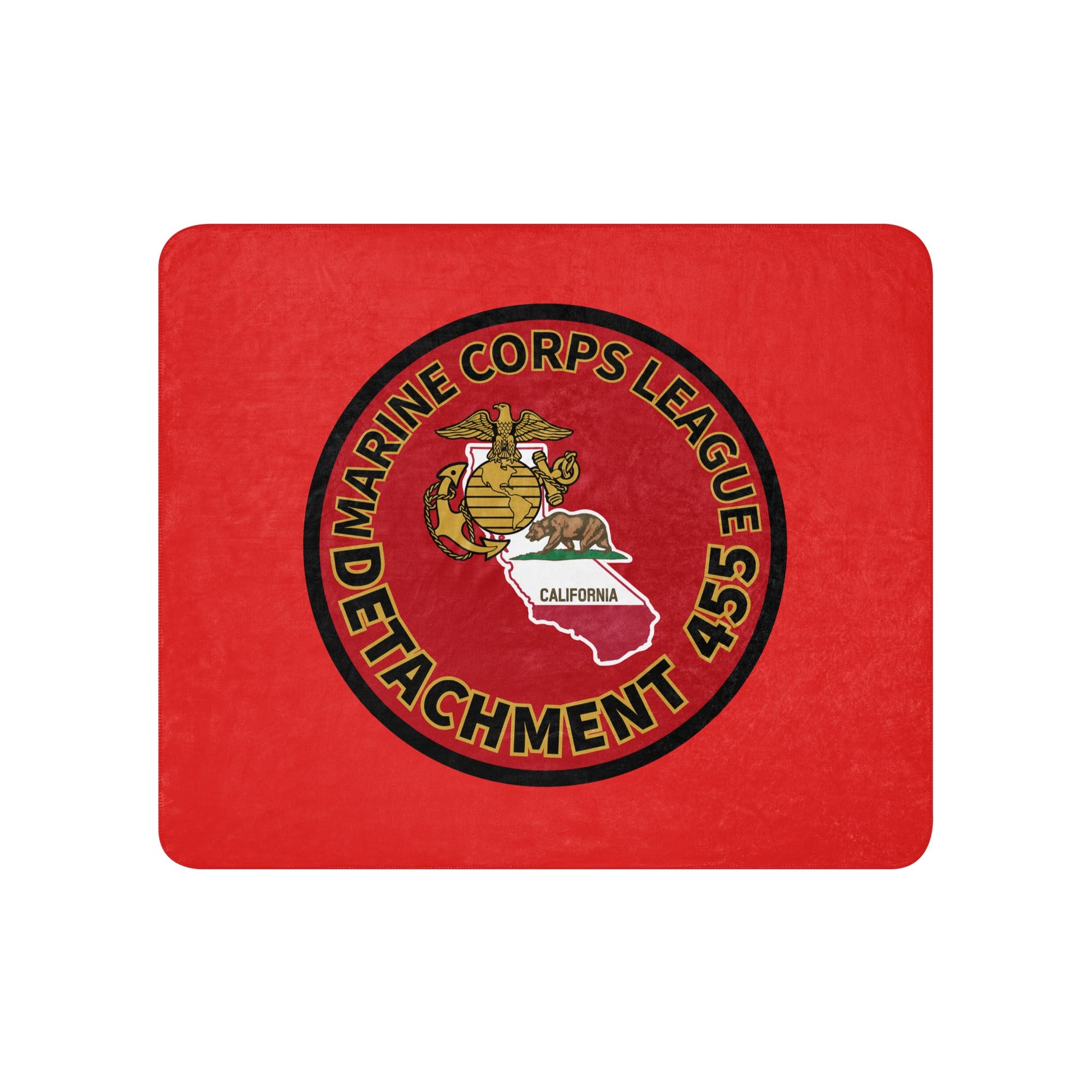 Sherpa Blanket | Marine Corps League kings County Det 455 | Badge Logo