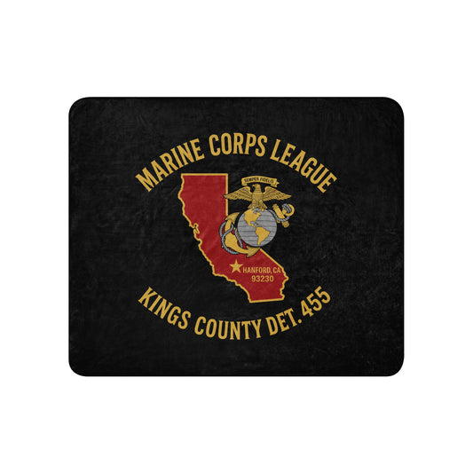 Sherpa Blanket | Marine Corps League kings County Det 455 | Crest Logo