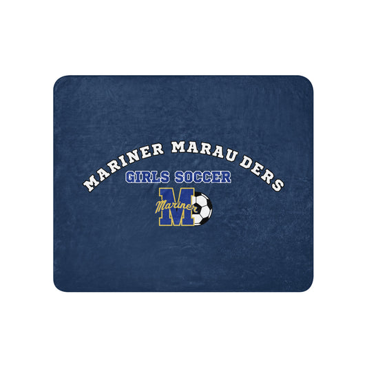 Sherpa Blanket | Mariner girls soccer | Crest Logo