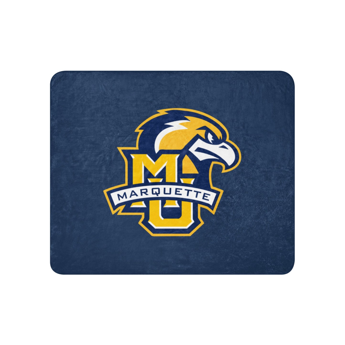 Sherpa Blanket | Marquette University Women's Hockey | Eagle Crest Logo