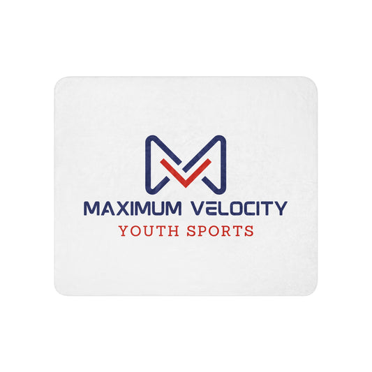 Sherpa Blanket | Maximum Velocity Youth Sports | Emblem Logo