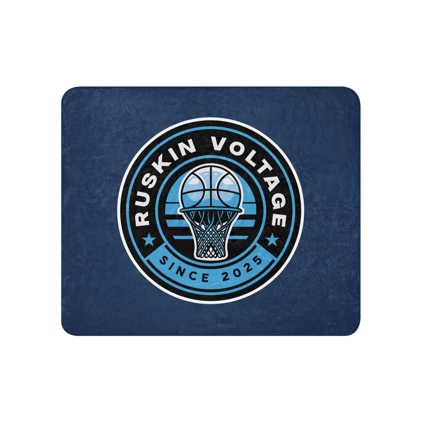 Sherpa Blanket | Maximum Voltage Athletics District | Hoop Crest Logo
