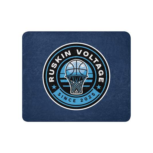 Sherpa Blanket | Maximum Voltage Athletics District | Hoop Crest Logo