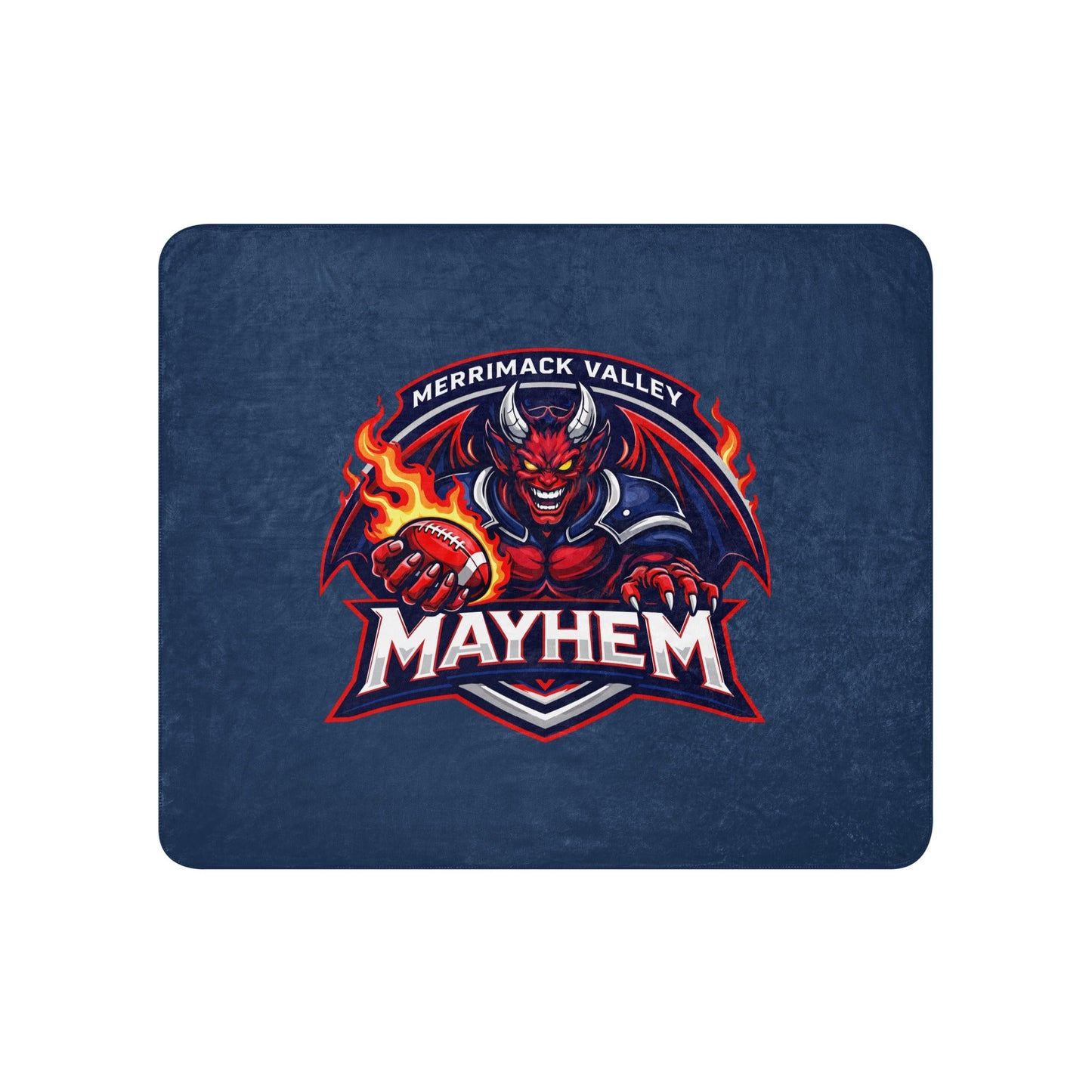 Sherpa Blanket | Merrimack Valley Mayhem | Overlord Crest Logo