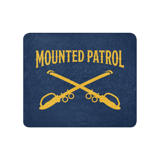 Sherpa Blanket | Metro Nashville Police Department Horse Mounted Patrol | Sabres Logo