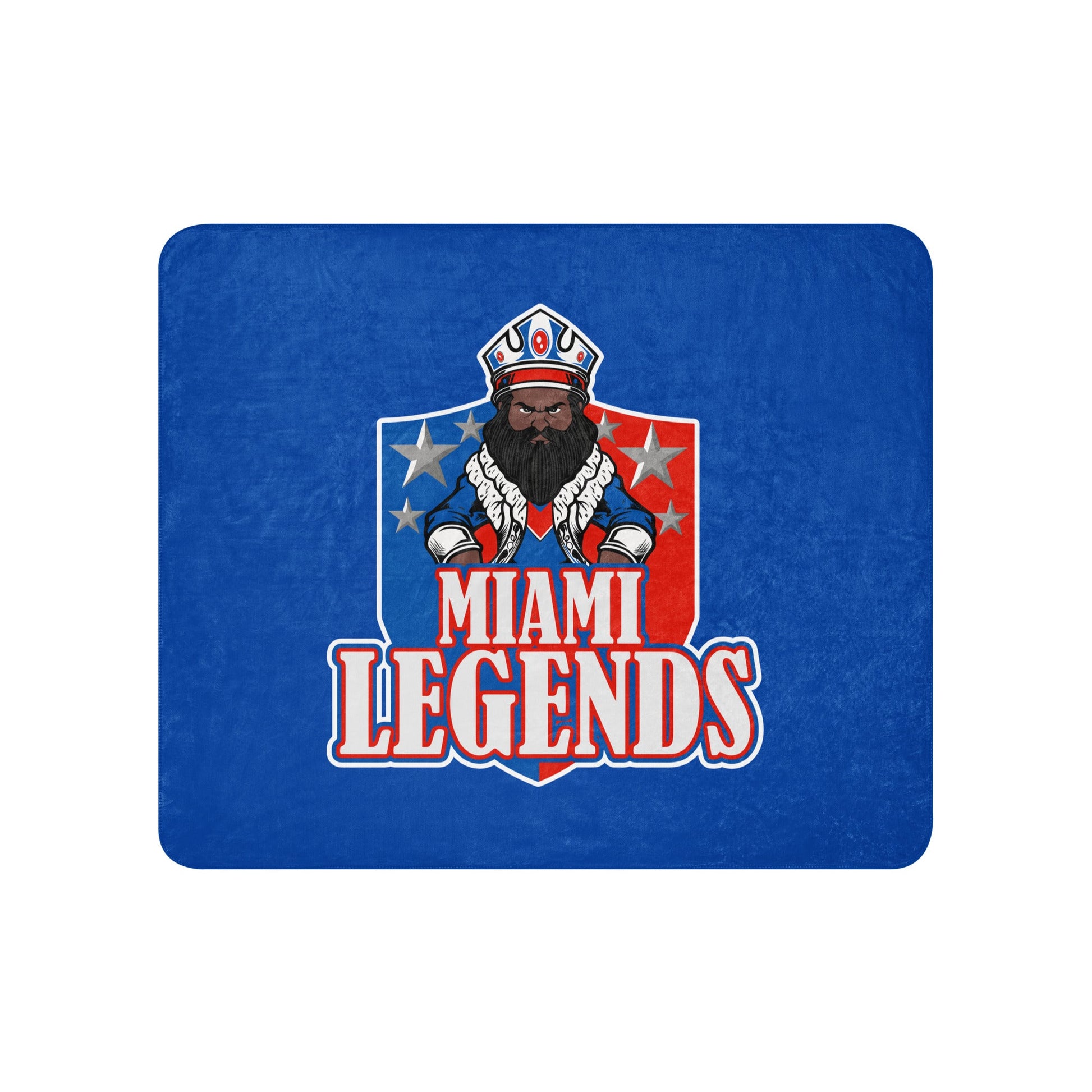 Sherpa Blanket | Miami Legends Football | King Shield Logo