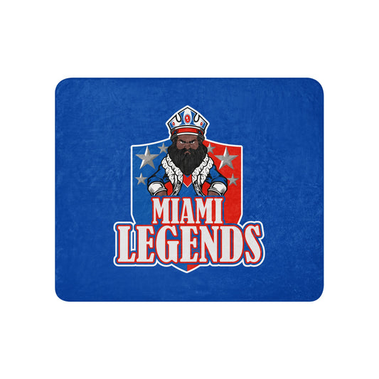 Sherpa Blanket | Miami Legends Football | King Shield Logo