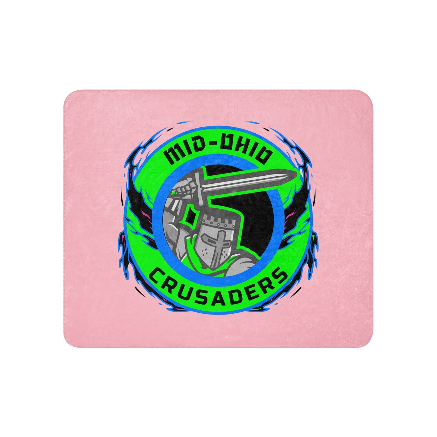 Sherpa Blanket | Mid Ohio Crusaders | Badge Logo