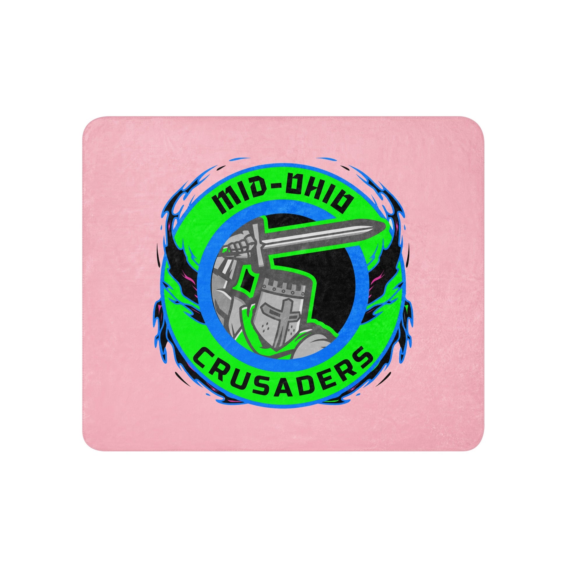 Sherpa Blanket | Mid Ohio Crusaders | Badge Logo