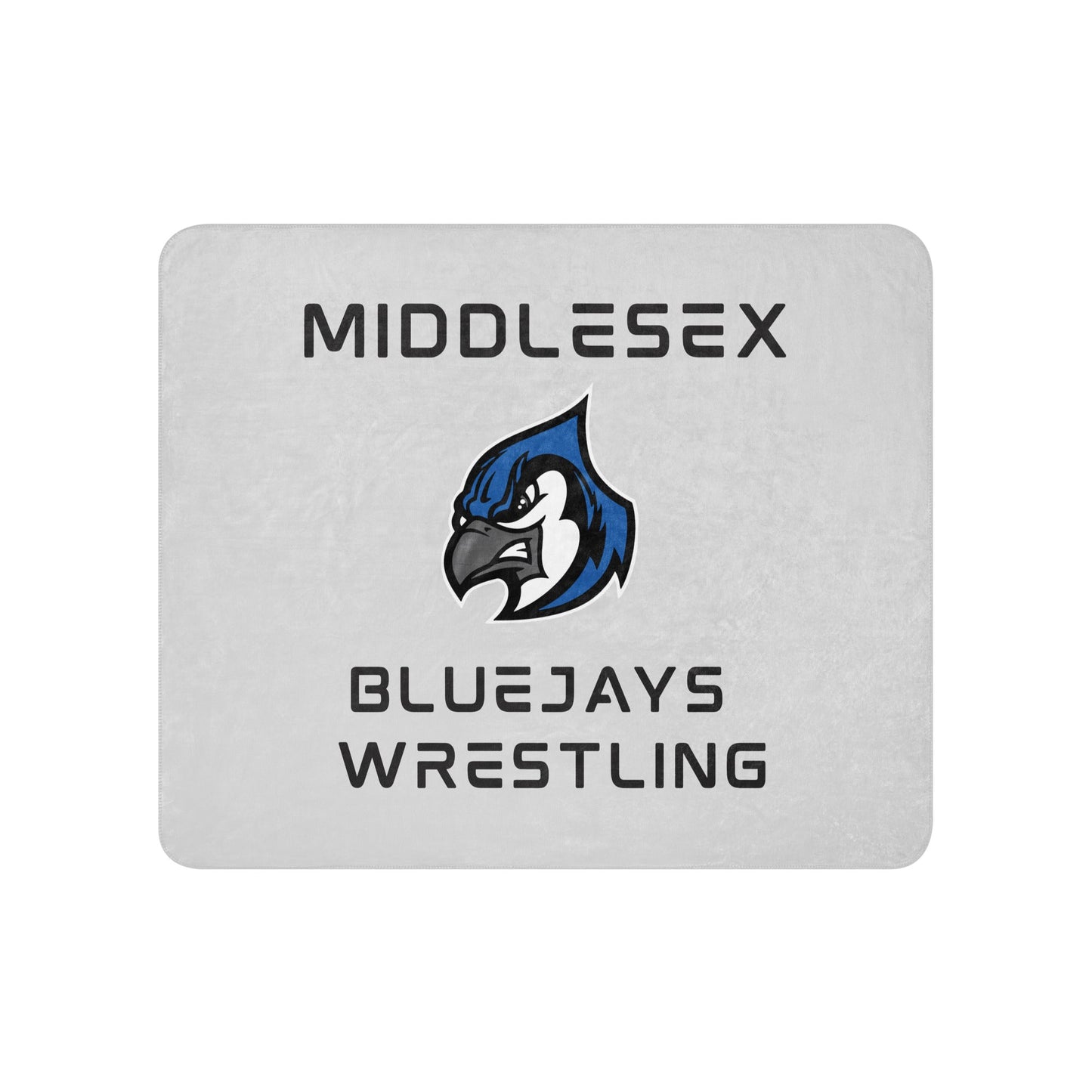 Sherpa Blanket | Middlesex Bluejays Wrestling | Bluejays Logo