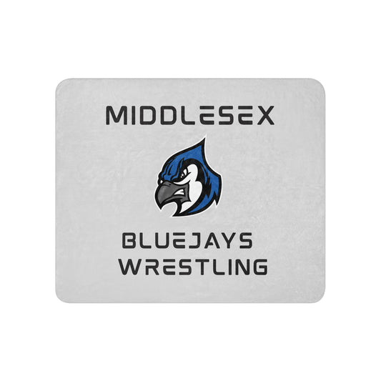 Sherpa Blanket | Middlesex Bluejays Wrestling | Bluejays Logo
