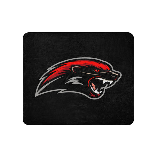 Sherpa Blanket | Midwest Badgers | Emblem Logo