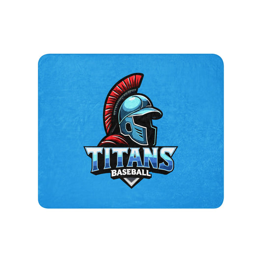 Sherpa Blanket | Mighty Titans Baseball | Crest Logo
