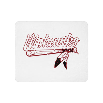 Sherpa Blanket | Mohawks | Victory Feather Logo