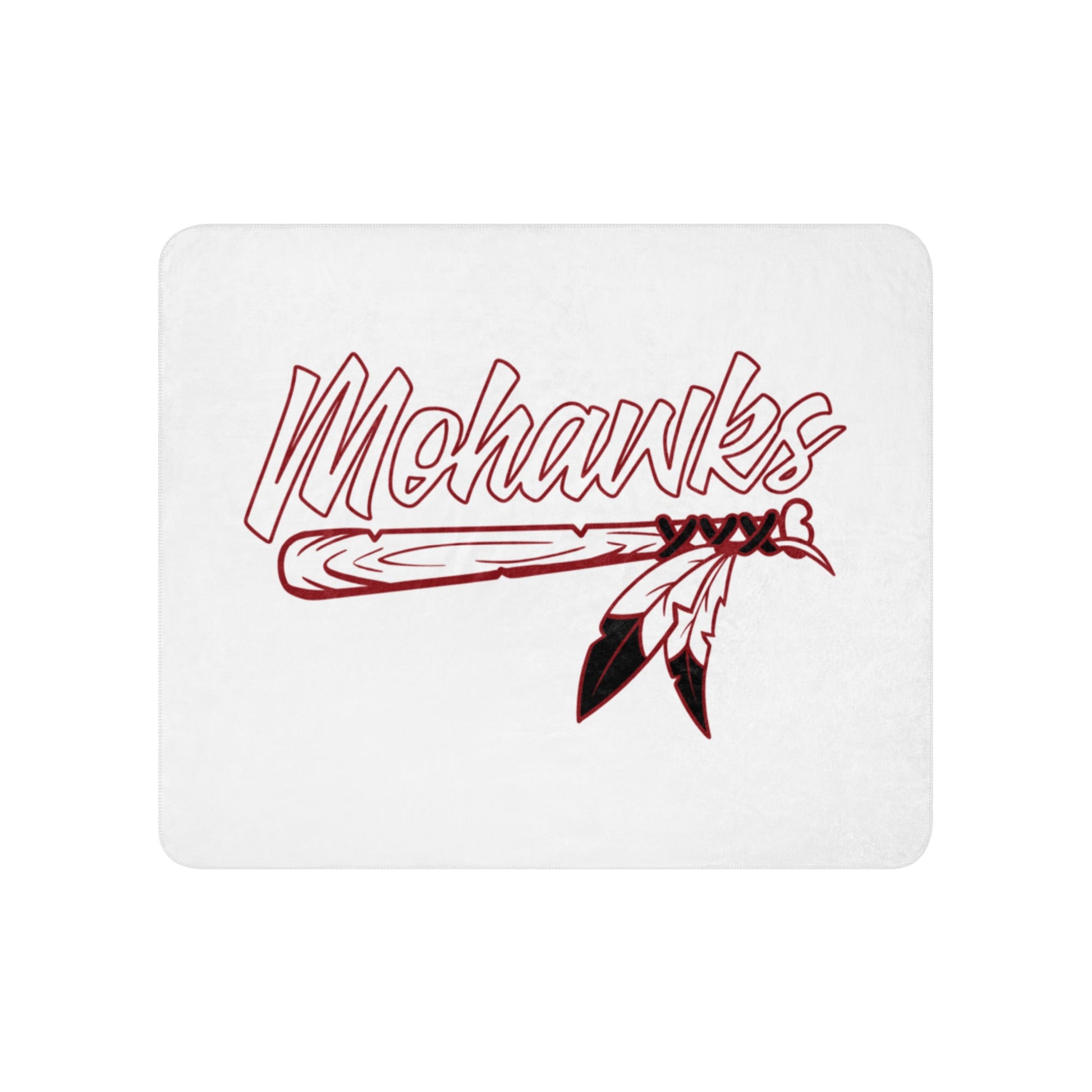 Sherpa Blanket | Mohawks | Victory Feather Logo