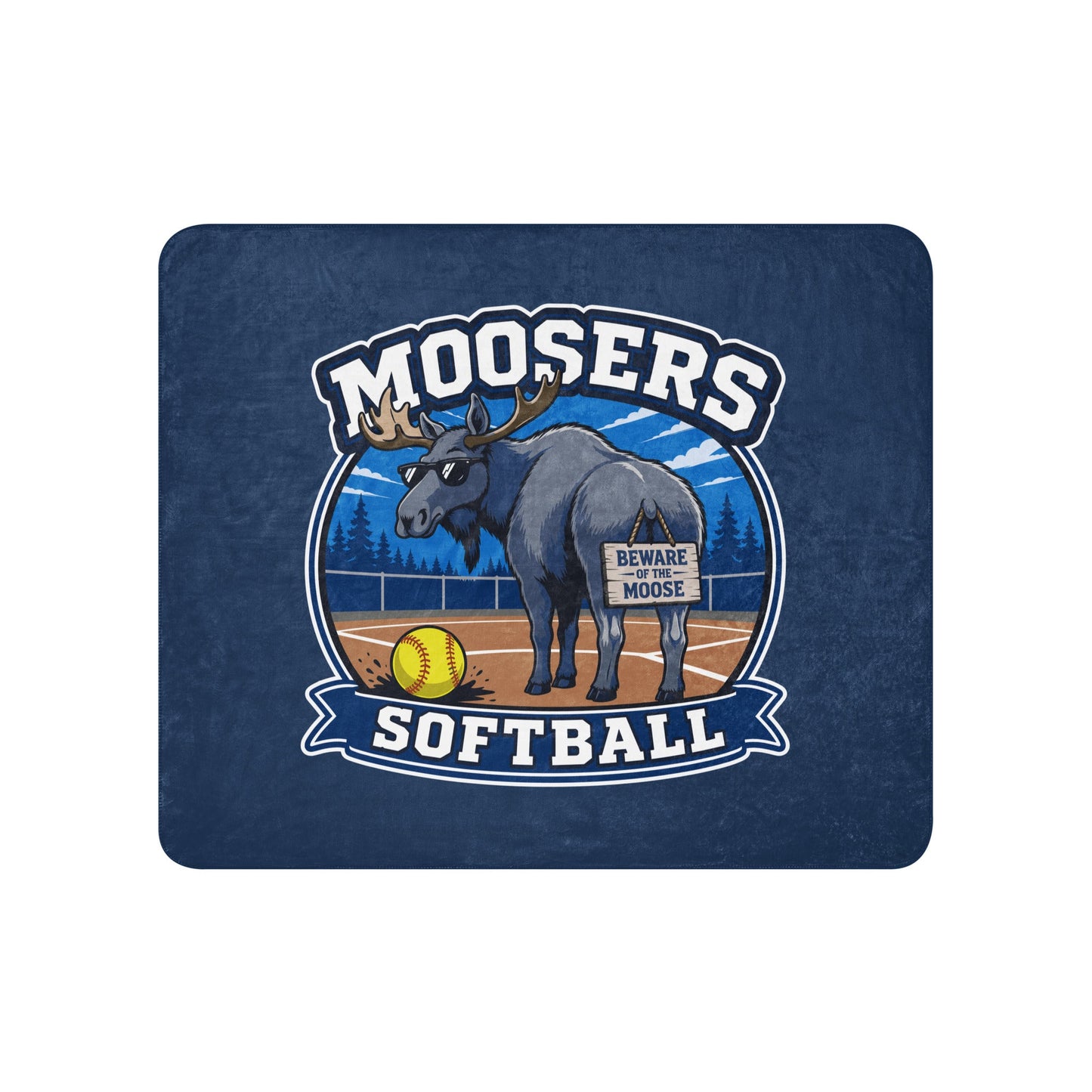 Sherpa Blanket | Moosers | Moose Diamond Mark Logo