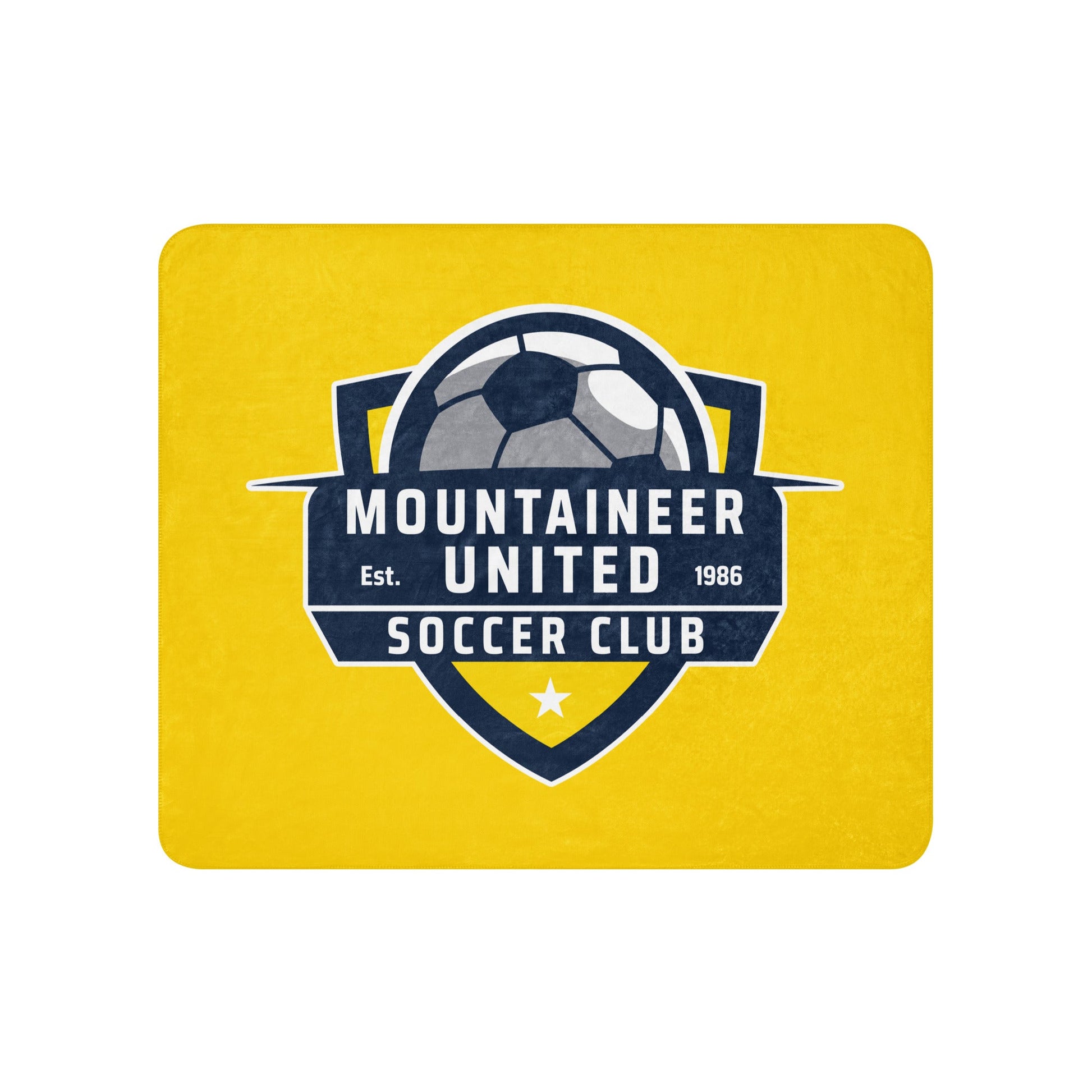 Sherpa Blanket | Mountaineer United Soccer Club | Alpine Crest Logo