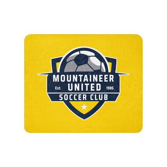Sherpa Blanket | Mountaineer United Soccer Club | Alpine Crest Logo