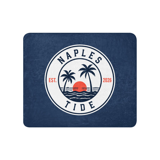 Sherpa Blanket | Naples Tide | Badge Logo