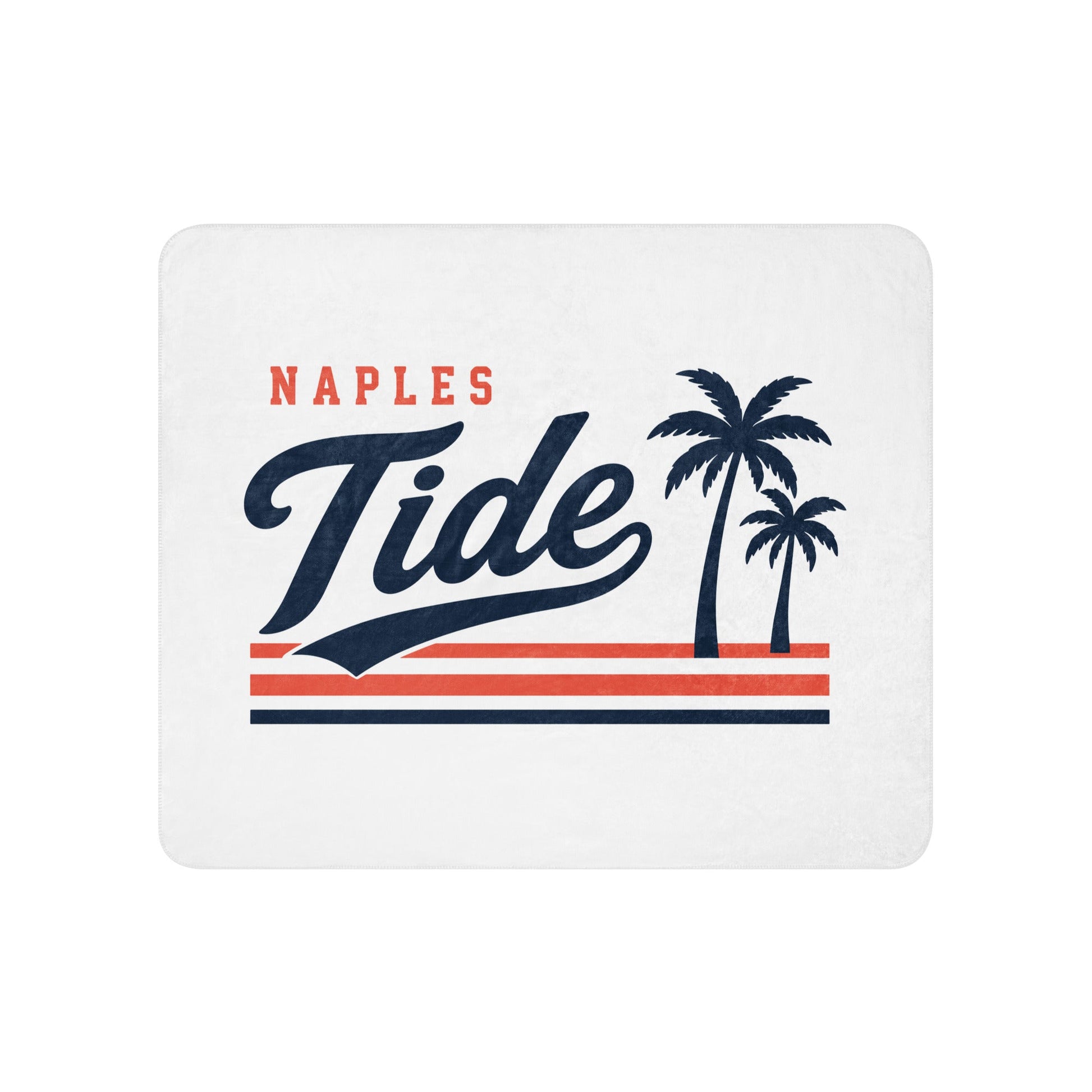 Sherpa Blanket | Naples Tide | Crest Logo